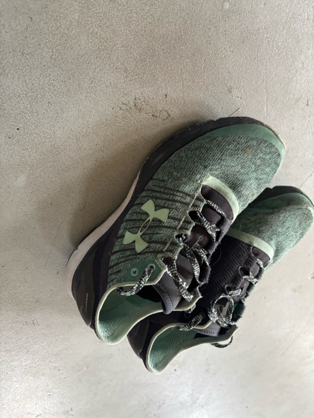 Under Armour Green and Black Training Sneakers